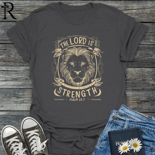 The Lord is Strength - Royal Lion - T-Shirt