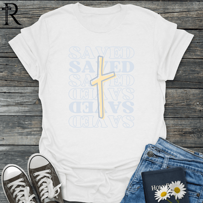 Saved - 6 Layer w Cross - T-Shirt