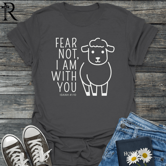 Fear Not I am With You - Line-Art Sheep - T-Shirt