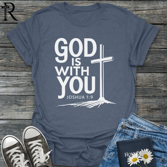 God is With You - Cross Shadow - T-Shirt