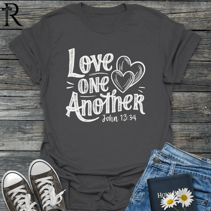 Love One Another - Dual Hearts - T-Shirt