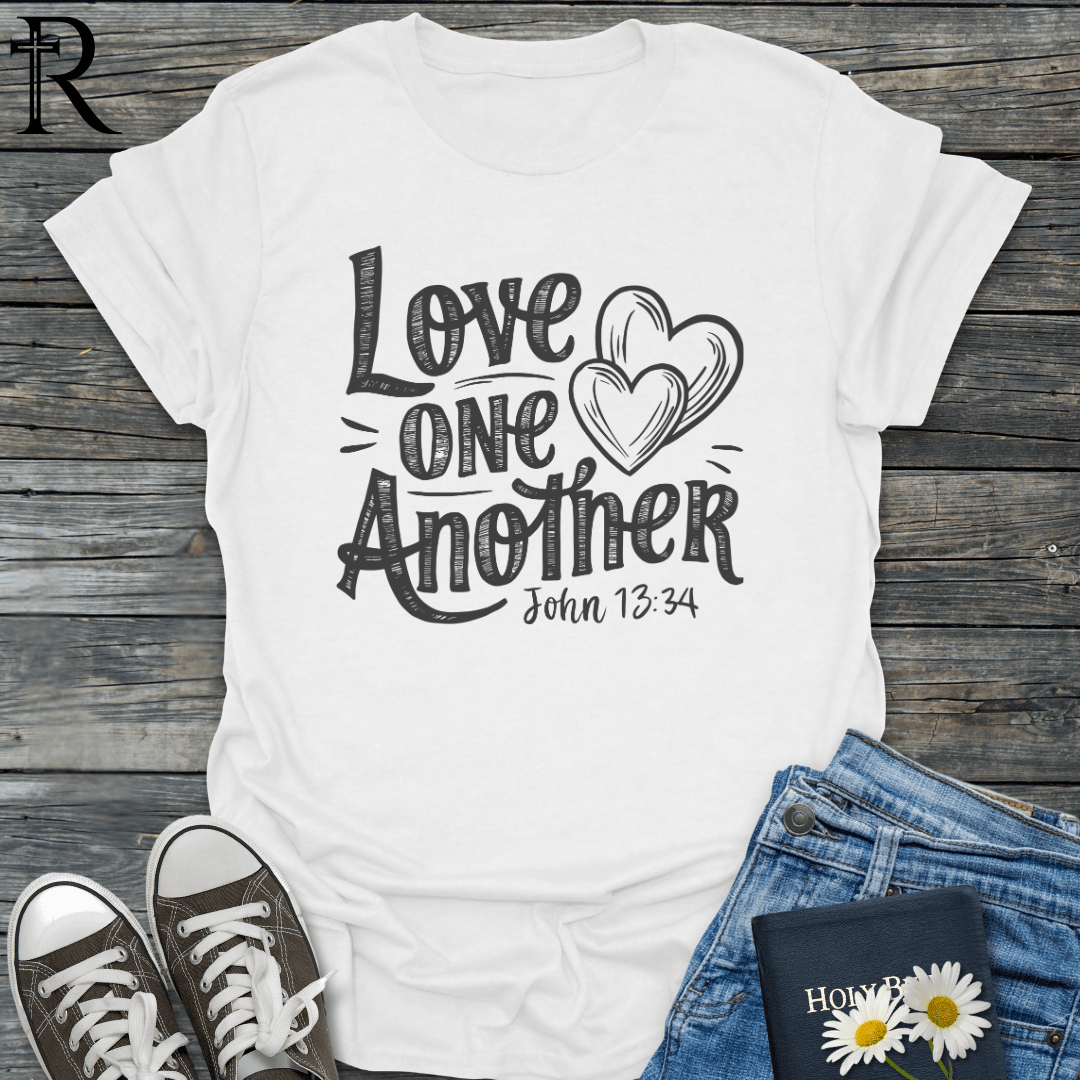 Love One Another - Dual Hearts - T-Shirt