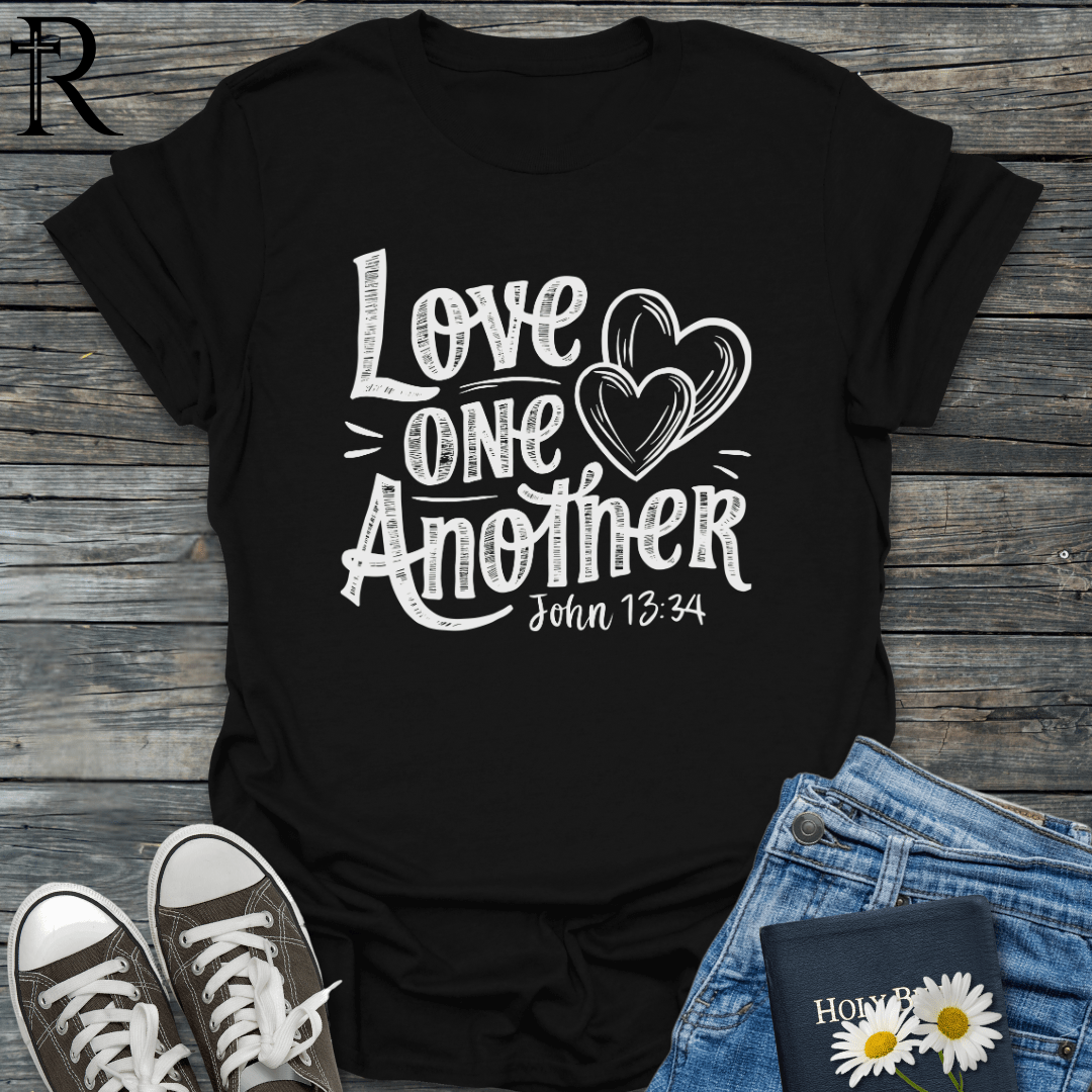 Love One Another - Dual Hearts - T-Shirt