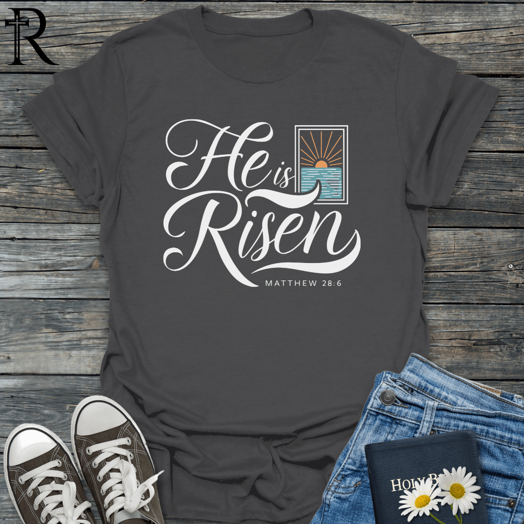 He is Risen - Sunshine thru Window - T-Shirt