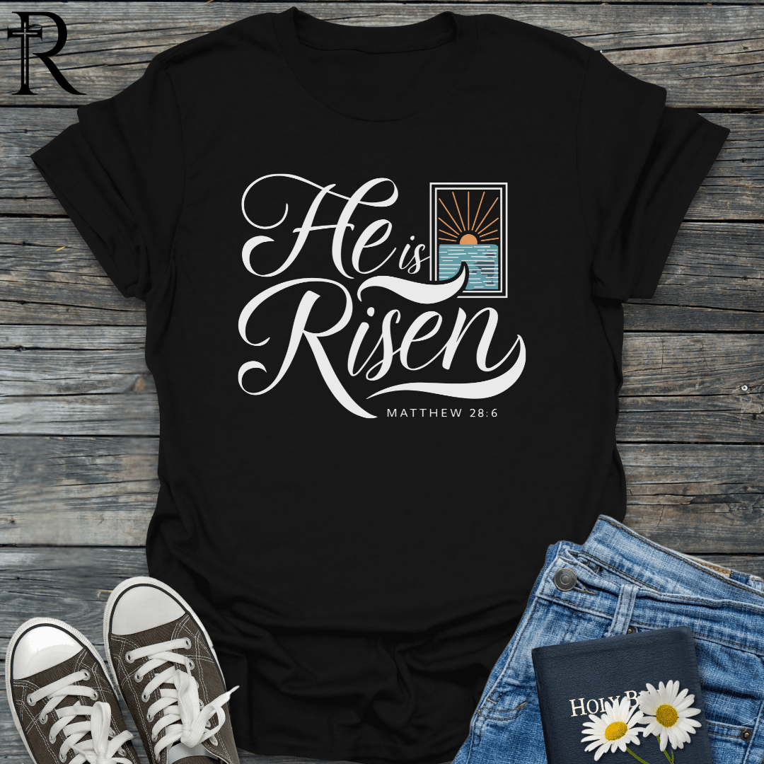 He is Risen - Sunshine thru Window - T-Shirt