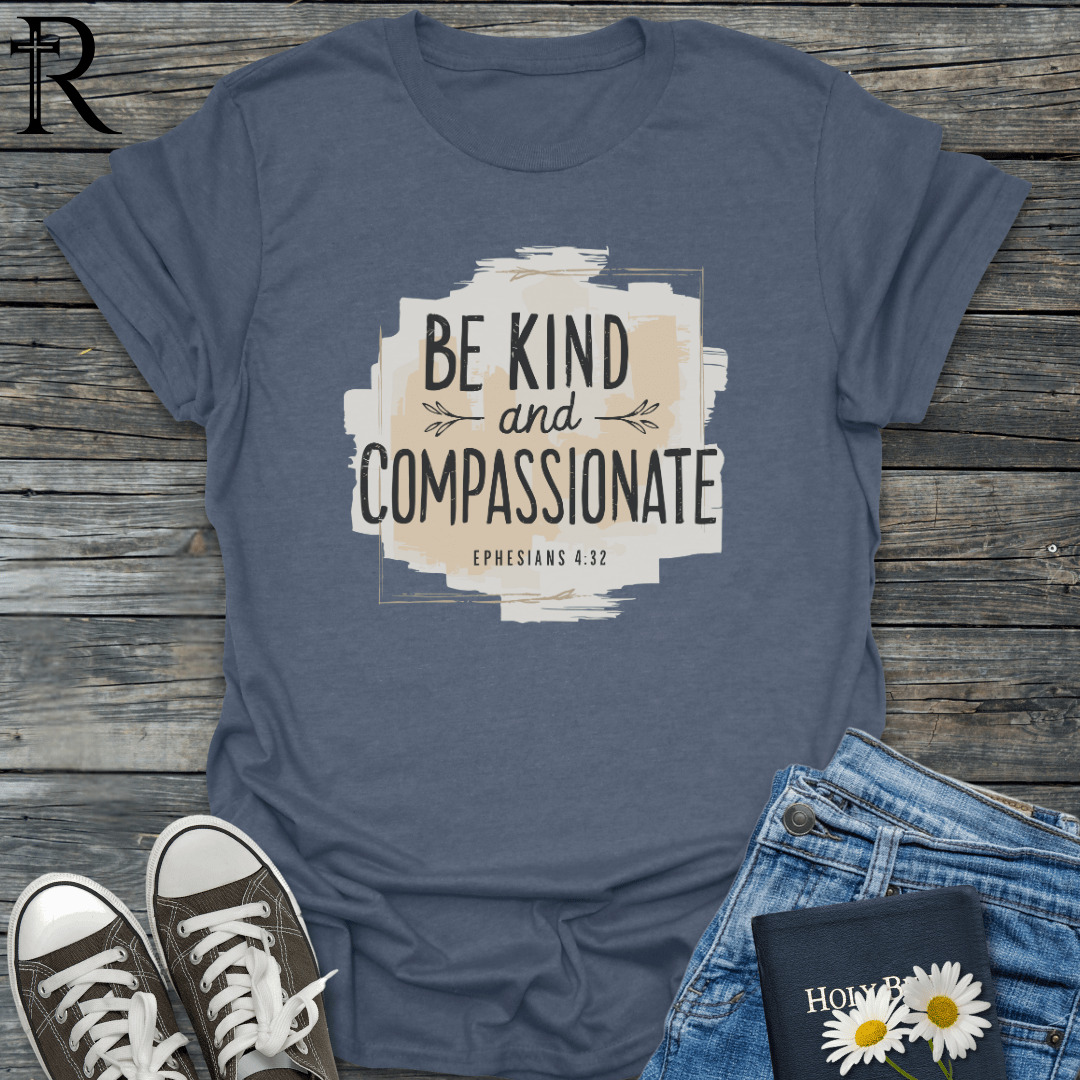 Be Kind and Compassionate - Earth-tone Box - T-Shirt