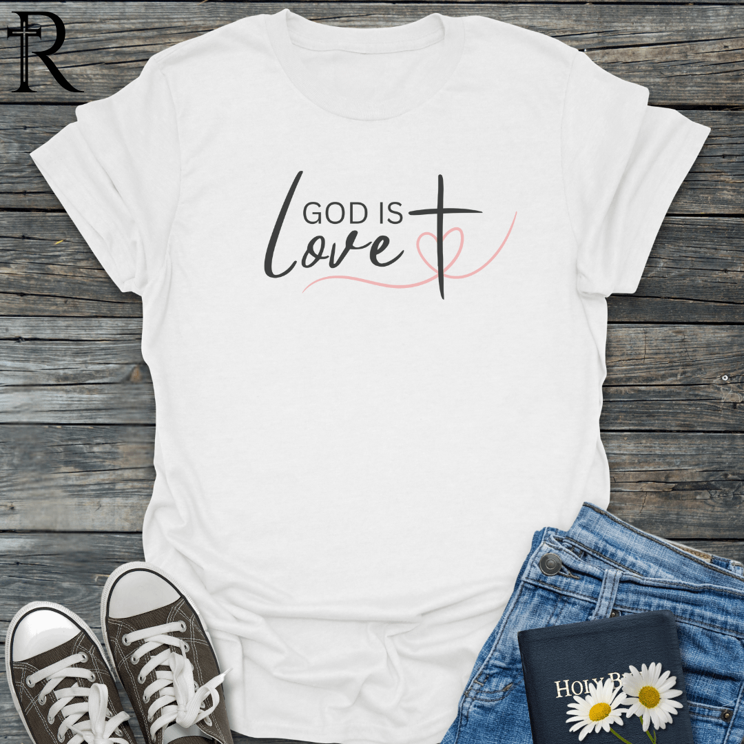 God is Love - Cross Heart - T-Shirt