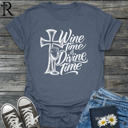 Wine Time is Divine Time - T-Shirt