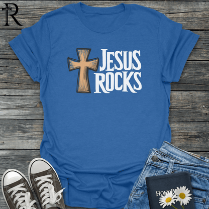 Jesus Rocks - Rock'n'Roll Themed - T-Shirt