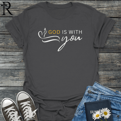 God is with you - Squiggle - T-Shirt