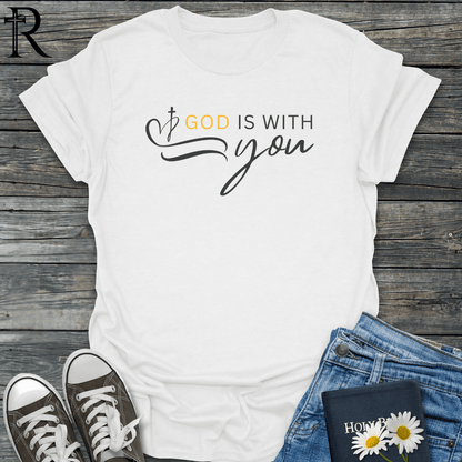 God is with you - Squiggle - T-Shirt