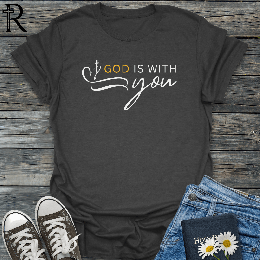 God is with you - Squiggle - T-Shirt