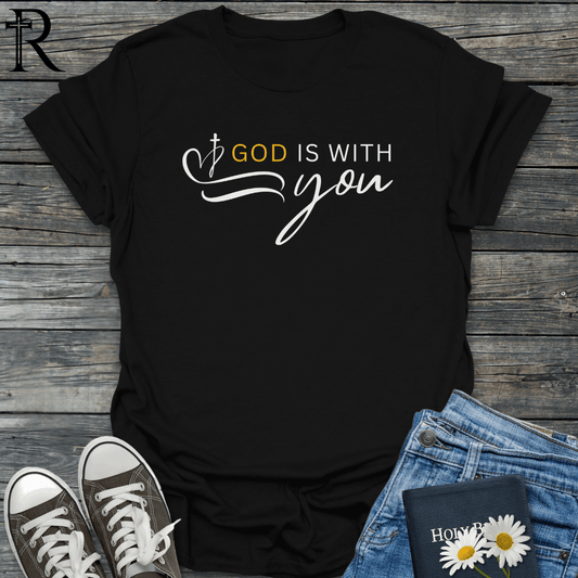 God is with you - Squiggle - T-Shirt