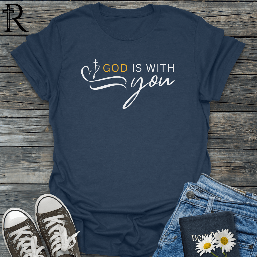 God is with you - Squiggle - T-Shirt