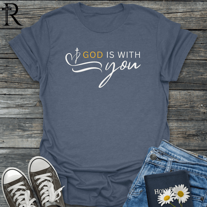 God is with you - Squiggle - T-Shirt