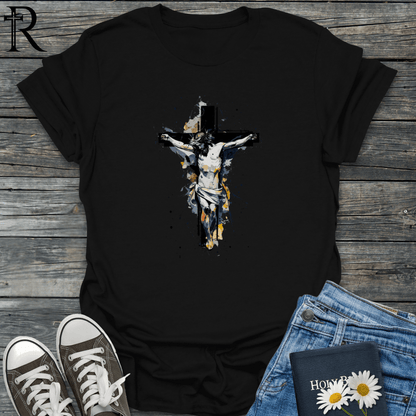 Abstract Crucifix - Paint Spatter - T-Shirt