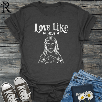 Love Like Jesus - Hand Heart - T-Shirt