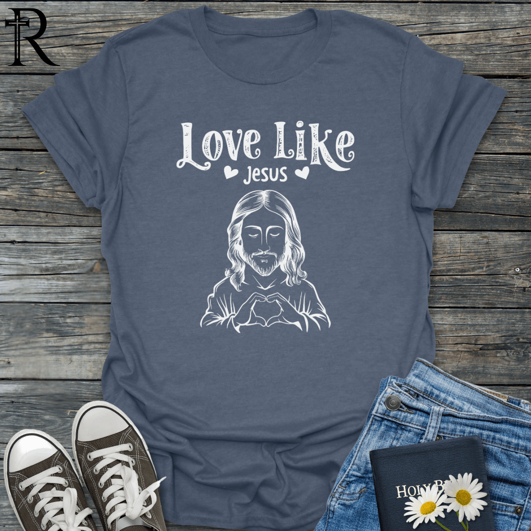 Love Like Jesus - Hand Heart - T-Shirt