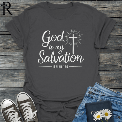 God is My Salvation - Glowing Cross - T-Shirt