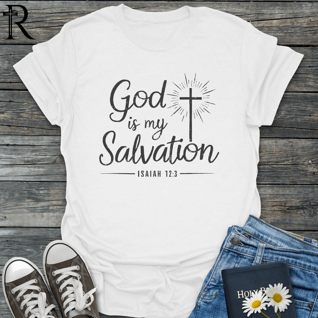 God is My Salvation - Glowing Cross - T-Shirt