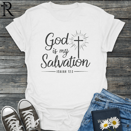 God is My Salvation - Glowing Cross - T-Shirt