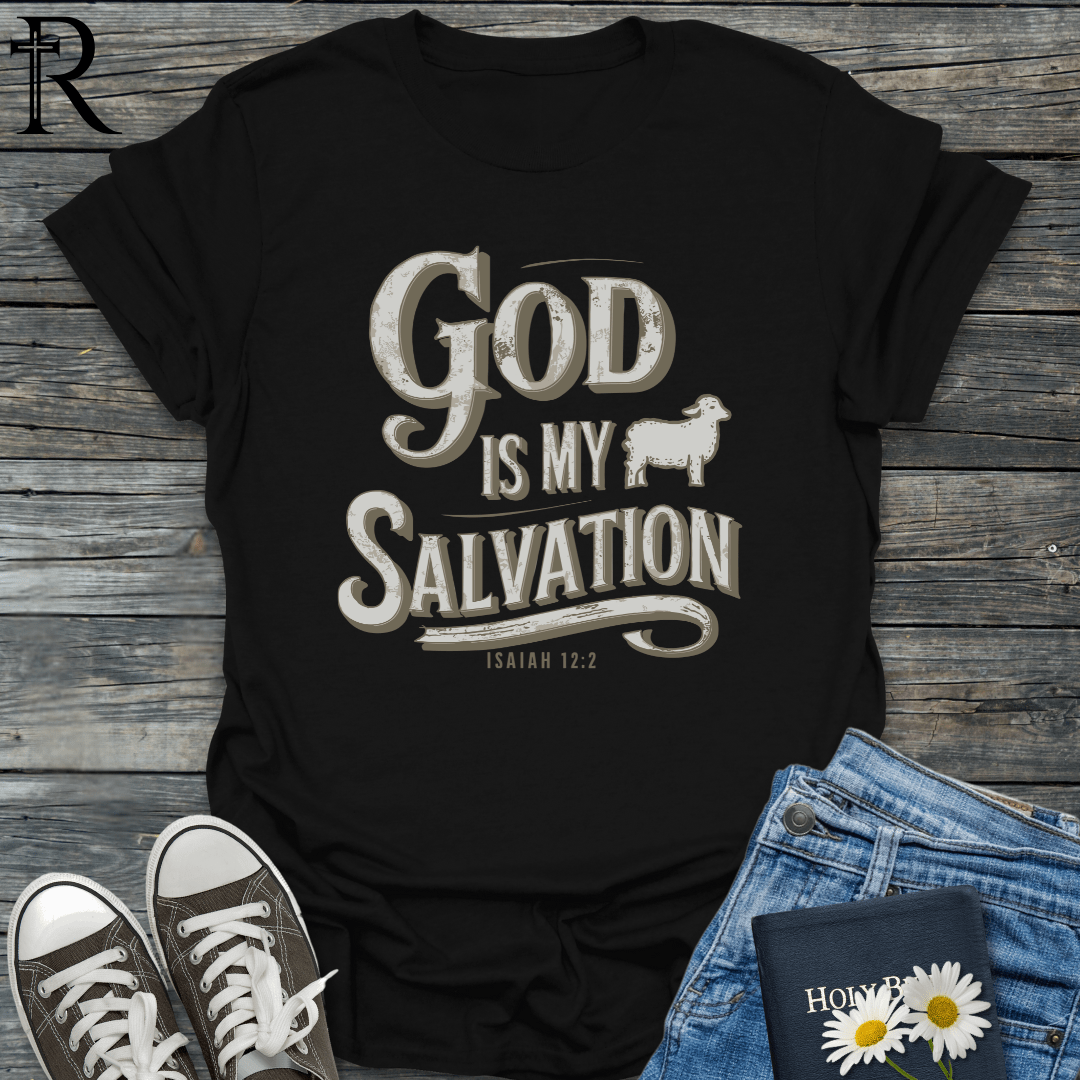 God is My Salvation - Sheep - T-Shirt